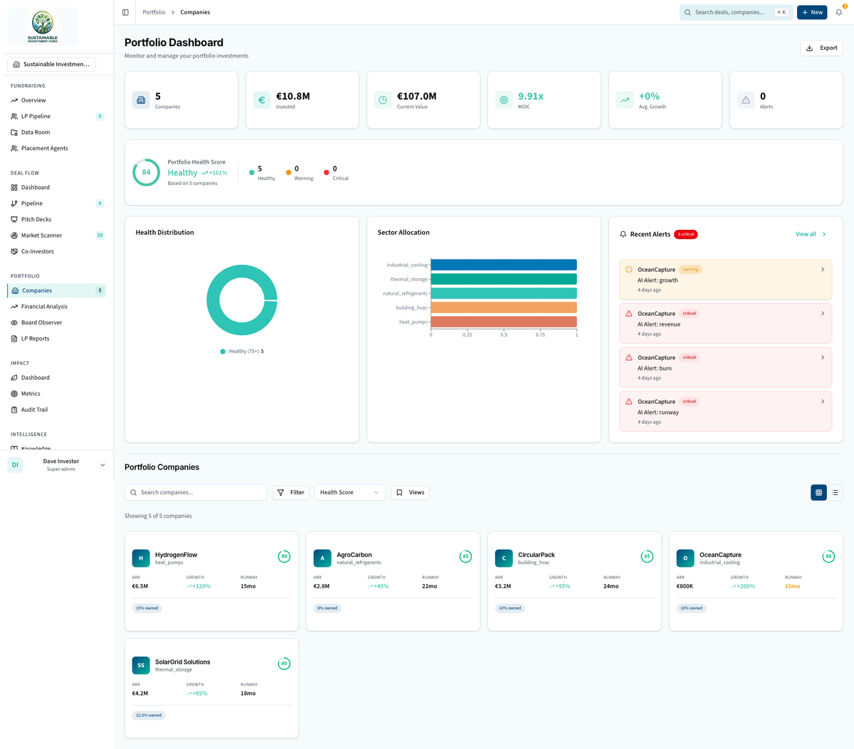 FundFox Portfolio Dashboard